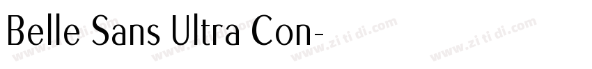 Belle Sans Ultra Con字体转换